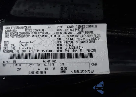 2012 Ford Focus Titanium from USA, damaged, VIN 1FAHP3N25CL245279